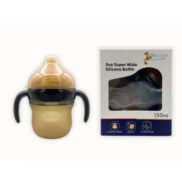 BIBERON SILICONA BOCA ANCHA GHIRAFF 150 ML/5 OZ BG-P50 - Ecofarma